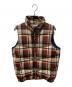 A BATHING APE（ア ベイシング エイプ）の古着「チェックダウンベスト」｜ブラウン