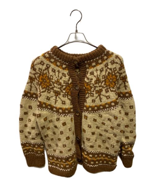 Sea Room lynn（シールームリン）Sea Room lynn (シールームリン) NPL HMヴィンテージフラワー2wayニット ブラウン サイズ:FREEの古着・服飾アイテム