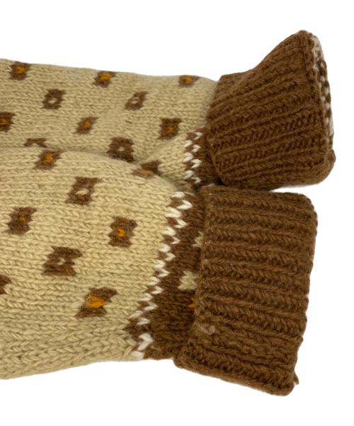 Sea Room lynn（シールームリン）Sea Room lynn (シールームリン) NPL HMヴィンテージフラワー2wayニット ブラウン サイズ:FREEの古着・服飾アイテム