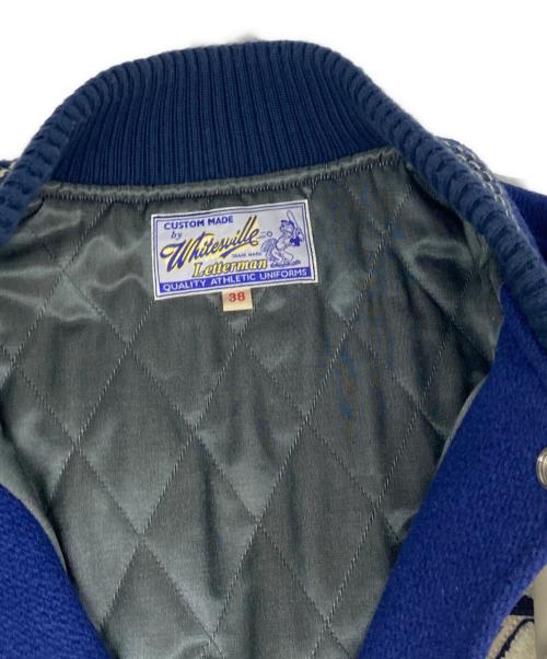 whitesville（ホワイツビル）whitesville (ホワイツビル) 30oz ウールメルトン アワードジャケット CLASSIC ROYAL ブルー×ホワイト サイズ:38の古着・服飾アイテム