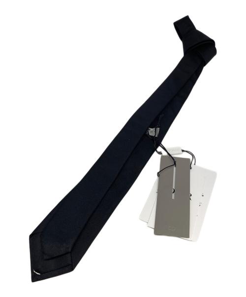 Dior（ディオール）Dior (ディオール) BEE 金具 シルク ナロータイ ブラック サイズ:詳細参照 未使用品の古着・服飾アイテム