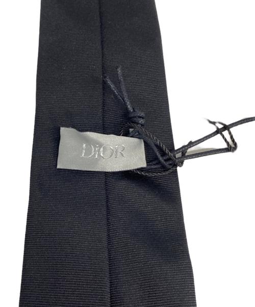 Dior（ディオール）Dior (ディオール) BEE 金具 シルク ナロータイ ブラック サイズ:詳細参照 未使用品の古着・服飾アイテム