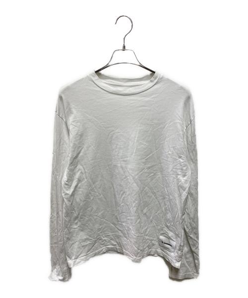 JIL SANDER+（ジルサンダープラス）JIL SANDER+ (ジルサンダープラス) ロングスリーブカットソー ホワイト サイズ:Mの古着・服飾アイテム