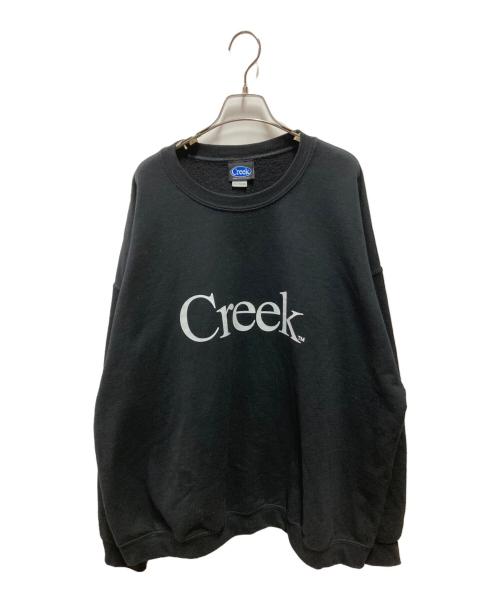 Creek（クリーク）Creek (クリーク) ロゴスウェット ブラック サイズ:2XLの古着・服飾アイテム