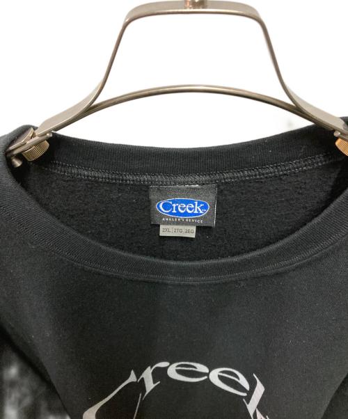 Creek（クリーク）Creek (クリーク) ロゴスウェット ブラック サイズ:2XLの古着・服飾アイテム