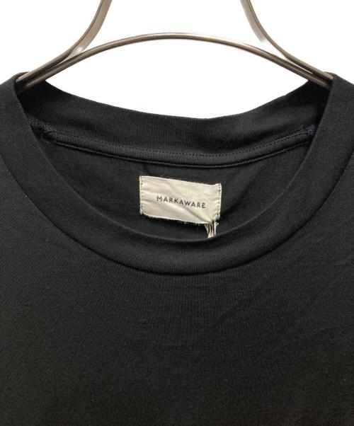 MARKAWARE（マーカウェア）MARKAWARE (マーカウェア) ORGANIC GIZA 80/2 KNIT REGULAR FIT Tee ブラック サイズ:34の古着・服飾アイテム
