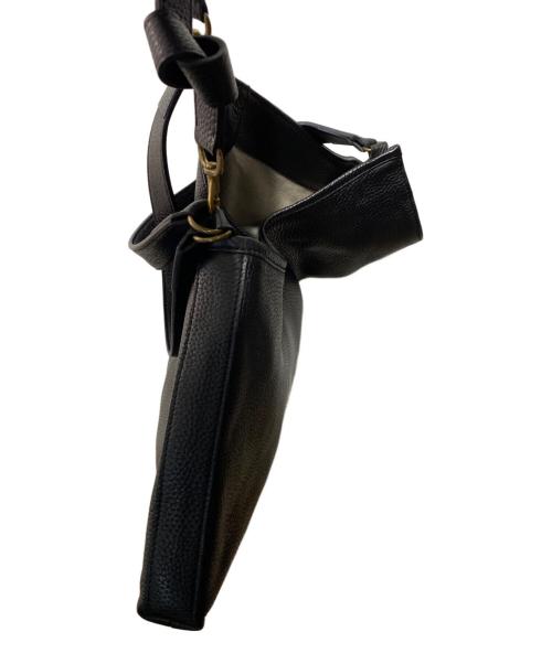 SHOJIFUJITA（ショウジフジタ）SHOJIFUJITA (ショウジフジタ) レザーハンドバッグ ブラックの古着・服飾アイテム