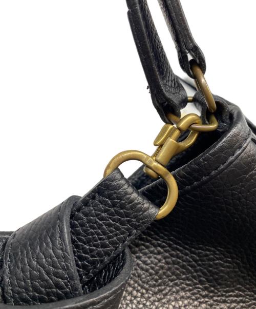 SHOJIFUJITA（ショウジフジタ）SHOJIFUJITA (ショウジフジタ) レザーハンドバッグ ブラックの古着・服飾アイテム