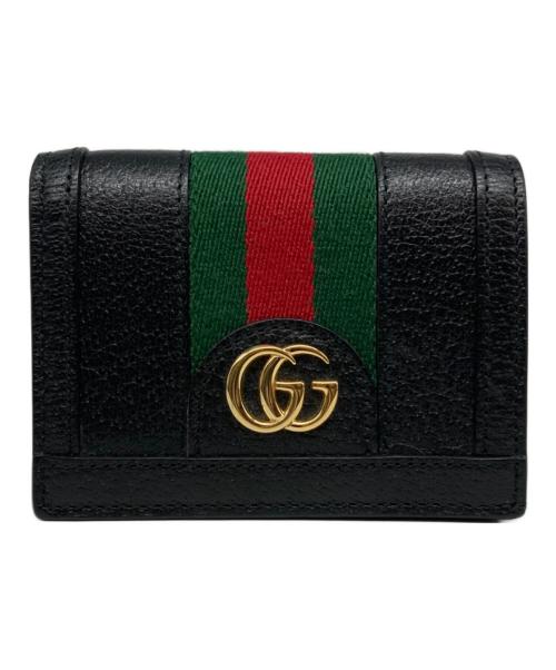 GUCCI（グッチ）GUCCI (グッチ) 2つ折り財布 ブラックの古着・服飾アイテム
