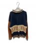 son of the cheese (（サノバチーズ）) Yeah um no Knit ブラウン×ネイビー サイズ:Ｌ：8000円