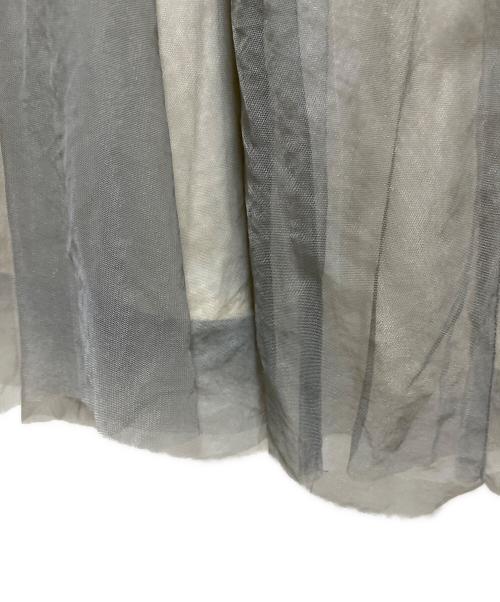 anuans（アニュアンス）anuans (アニュアンス) 24SS シアーボリュームチュールスカート ブラウン サイズ:Sの古着・服飾アイテム