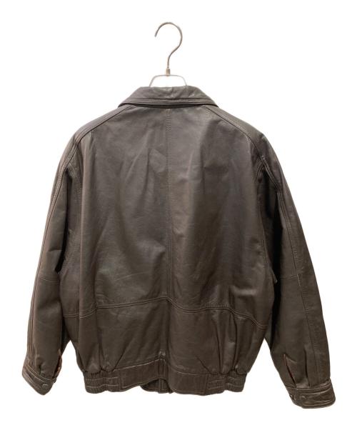 DURANTE（デュランテ）DURANTE (デュランテ) 90's レザーボンバージャケット ブラウン サイズ:Ｌの古着・服飾アイテム