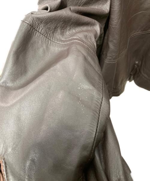 DURANTE（デュランテ）DURANTE (デュランテ) 90's レザーボンバージャケット ブラウン サイズ:Ｌの古着・服飾アイテム