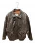 DURANTE（デュランテ）の古着「90's レザーボンバージャケット」｜ブラウン