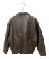 DURANTE (デュランテ) 90's レザーボンバージャケット ブラウン サイズ:Ｌ：9000円