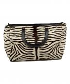 PRADAプラダ）の古着「ハラコハンドバッグ」｜アイボリー