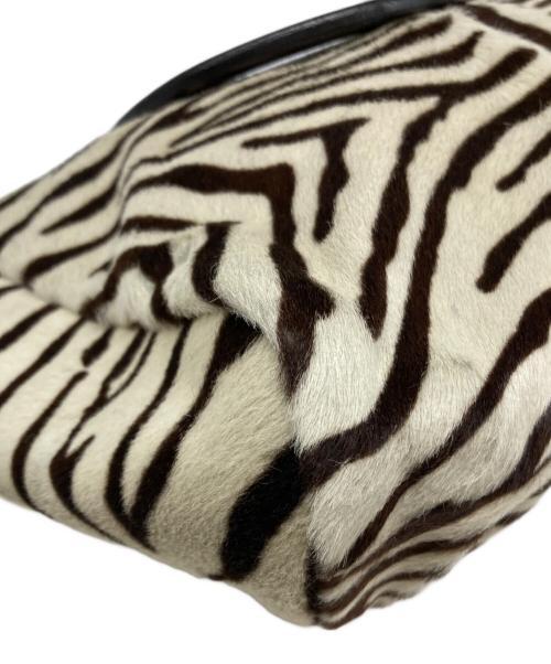 PRADA（プラダ）PRADA (プラダ) ハラコハンドバッグ アイボリーの古着・服飾アイテム