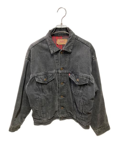 LEVI'S（リーバイス）LEVI'S (リーバイス) 裏ネルブラックデニムジャケット インディゴ サイズ:Sの古着・服飾アイテム
