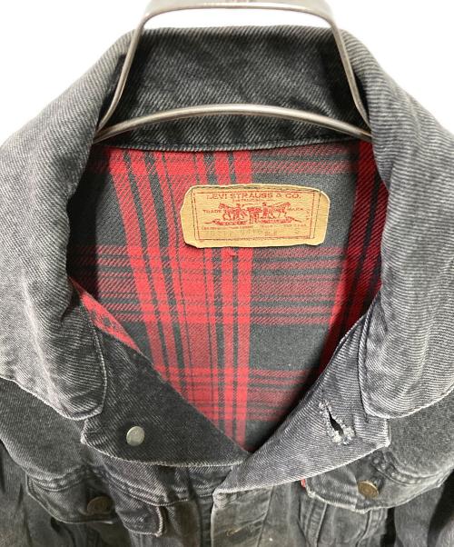 LEVI'S（リーバイス）LEVI'S (リーバイス) 裏ネルブラックデニムジャケット インディゴ サイズ:Sの古着・服飾アイテム