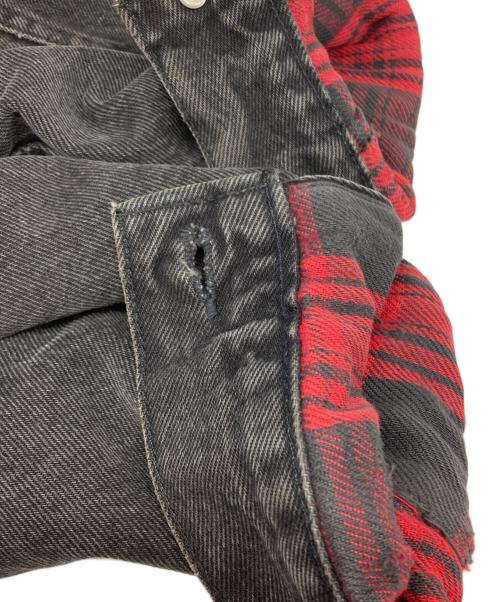 LEVI'S（リーバイス）LEVI'S (リーバイス) 裏ネルブラックデニムジャケット インディゴ サイズ:Sの古着・服飾アイテム