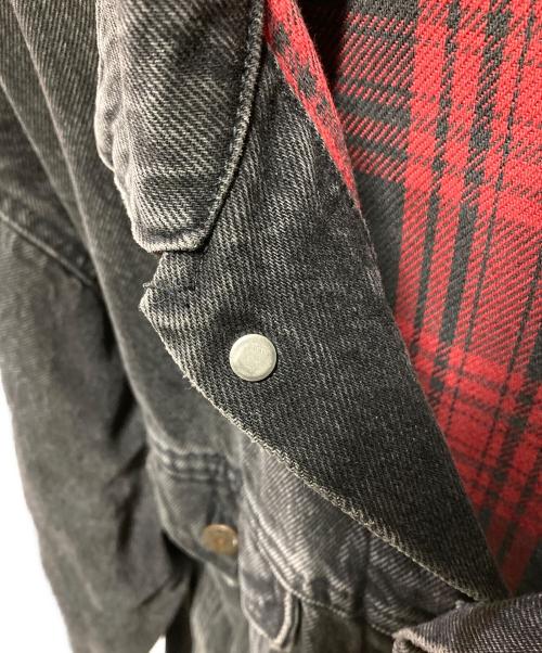 LEVI'S（リーバイス）LEVI'S (リーバイス) 裏ネルブラックデニムジャケット インディゴ サイズ:Sの古着・服飾アイテム