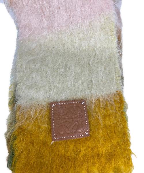 LOEWE（ロエベ）LOEWE (ロエベ) モヘア混マフラー マルチカラーの古着・服飾アイテム