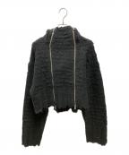 PRANK PROJECTプランクプロジェクト）の古着「ダブルジップダメージフーディ」｜ブラック