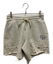 SUGARHILL（シュガーヒル）の古着「CRASHED SWEAT SHORT TROUSERS 2441000908」｜グレー