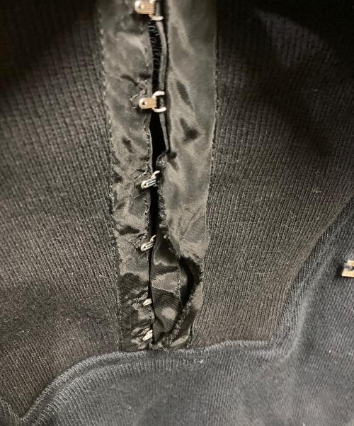 PRANK PROJECT（プランクプロジェクト）PRANK PROJECT (プランクプロジェクト) フックアイカラークロップドスウェット ブラック サイズ:FREEの古着・服飾アイテム