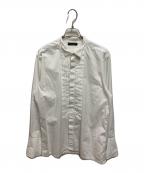 Christian Dior MONSIEURクリスチャンディオールムッシュ）の古着「ピンタックドレスシャツ」｜ホワイト