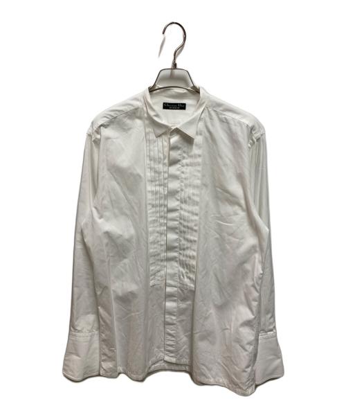 Christian Dior MONSIEUR（クリスチャンディオールムッシュ）Christian Dior MONSIEUR (クリスチャンディオールムッシュ) ピンタックドレスシャツ ホワイト サイズ:サイズ詳細参照の古着・服飾アイテム