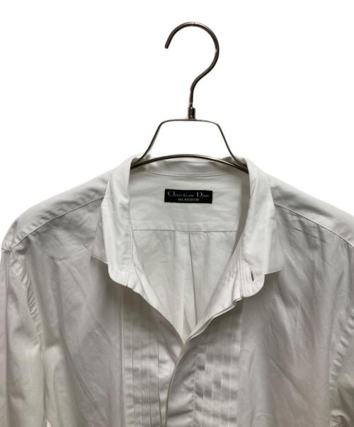 Christian Dior MONSIEUR（クリスチャンディオールムッシュ）Christian Dior MONSIEUR (クリスチャンディオールムッシュ) ピンタックドレスシャツ ホワイト サイズ:サイズ詳細参照の古着・服飾アイテム