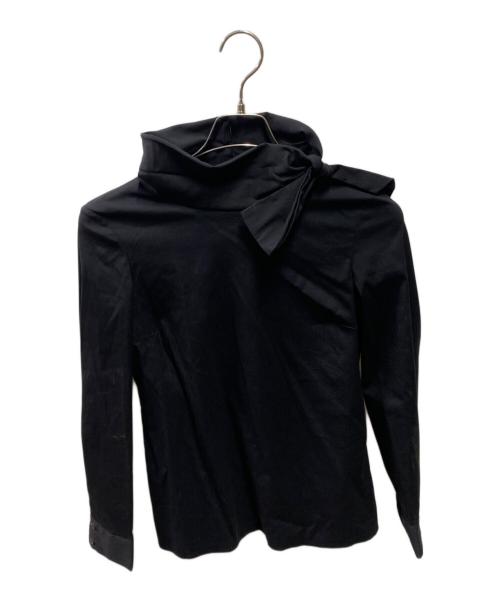 PRADA（プラダ）PRADA (プラダ) リボンブラウス ブラック サイズ:36の古着・服飾アイテム