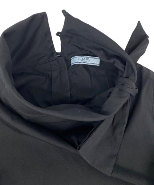 PRADA（プラダ）PRADA (プラダ) リボンブラウス ブラック サイズ:36の古着・服飾アイテム