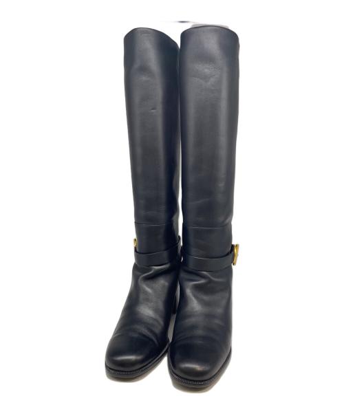 HERMES（エルメス）HERMES (エルメス) ジュスティーヌ 50 ブラック サイズ:38.5の古着・服飾アイテム