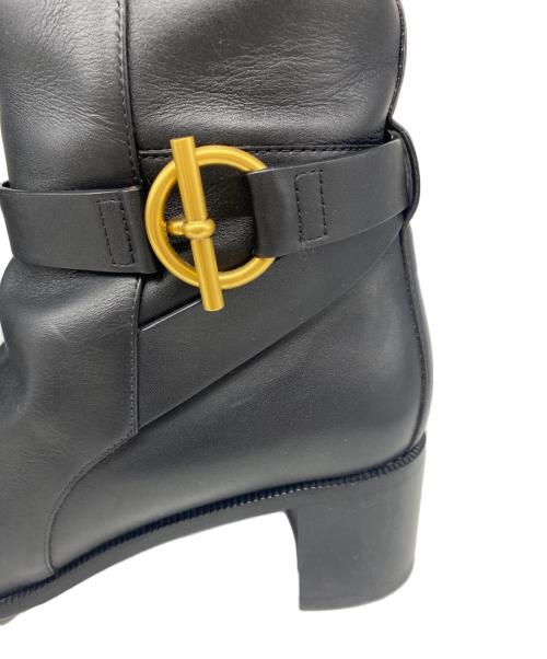 HERMES（エルメス）HERMES (エルメス) ジュスティーヌ 50 ブラック サイズ:38.5の古着・服飾アイテム