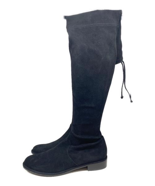 STUART WEITZMAN（スチュアートワイツマン）STUART WEITZMAN (スチュアートワイツマン) LOWLANDロングブーツ ブラック サイズ:24.5ｃｍの古着・服飾アイテム