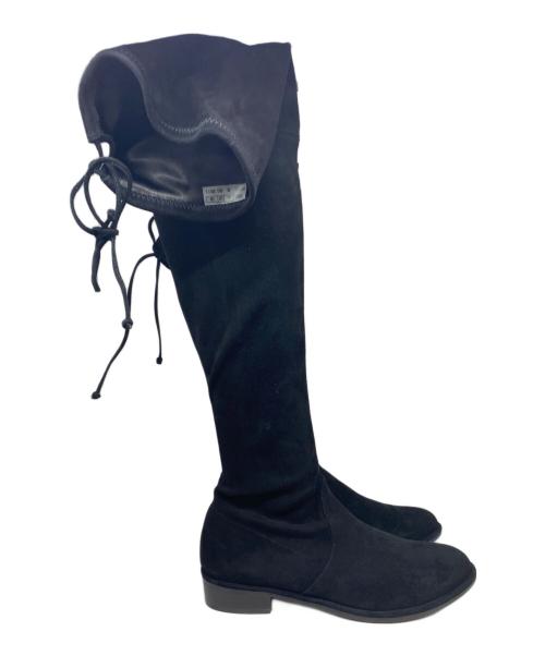 STUART WEITZMAN（スチュアートワイツマン）STUART WEITZMAN (スチュアートワイツマン) LOWLANDロングブーツ ブラック サイズ:24.5ｃｍの古着・服飾アイテム