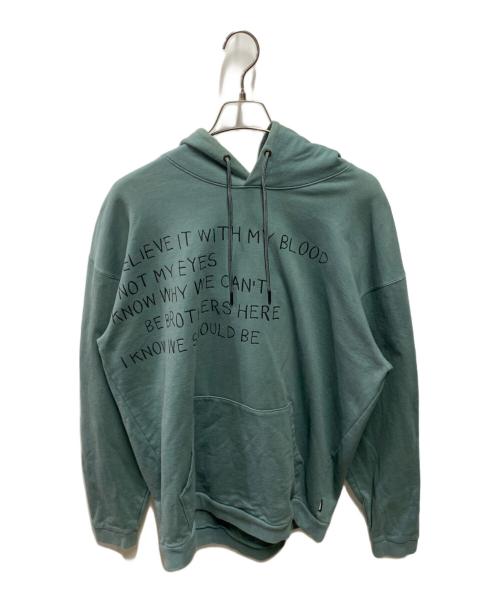 NEIGHBORHOOD（ネイバーフッド）NEIGHBORHOOD (ネイバーフッド) One Of These Days (ワン オブ ヅィーズ デイズ) プリントパーカー グリーン サイズ:Lの古着・服飾アイテム