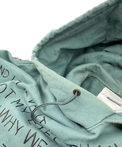 NEIGHBORHOOD（ネイバーフッド）NEIGHBORHOOD (ネイバーフッド) One Of These Days (ワン オブ ヅィーズ デイズ) プリントパーカー グリーン サイズ:Lの古着・服飾アイテム