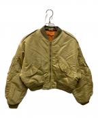 holidayホリデー）の古着「L-2B FLIGHT JACKET」｜ベージュ
