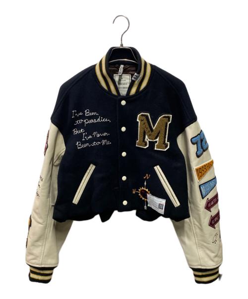 MIHARA YASUHIRO（ミハラヤスヒロ）MIHARA YASUHIRO (ミハラヤスヒロ) ROLL-UP HEM STADIUM JUMPER ブラック サイズ:40の古着・服飾アイテム