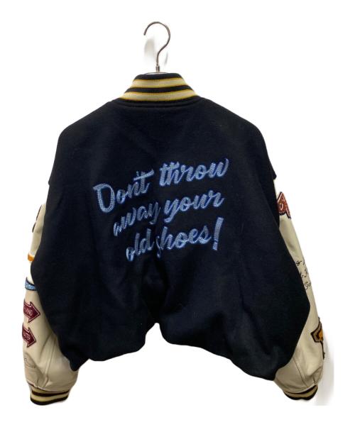 MIHARA YASUHIRO（ミハラヤスヒロ）MIHARA YASUHIRO (ミハラヤスヒロ) ROLL-UP HEM STADIUM JUMPER ブラック サイズ:40の古着・服飾アイテム