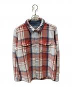 RHC Ron Herman×OUTERKNOWNアールエイチシー ロンハーマン×アウターノーン）の古着「10 Years Washed Blanket Shirt」｜スカイブルー×レッド