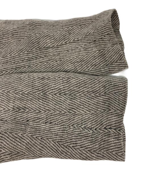 anuans（アニュアンス）anuans (アニュアンス) ヘリンボーンリネンジャケット ベージュ サイズ:FREEの古着・服飾アイテム