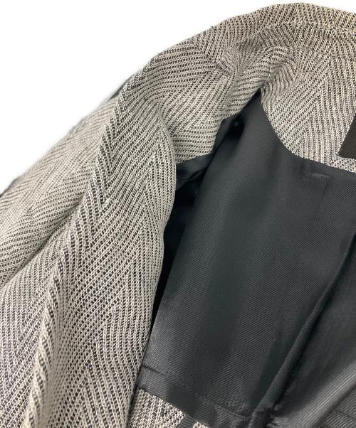 anuans（アニュアンス）anuans (アニュアンス) ヘリンボーンリネンジャケット ベージュ サイズ:FREEの古着・服飾アイテム