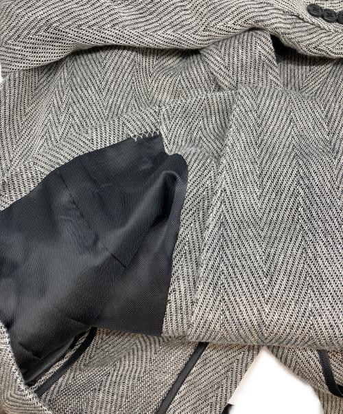 anuans（アニュアンス）anuans (アニュアンス) ヘリンボーンリネンジャケット ベージュ サイズ:FREEの古着・服飾アイテム