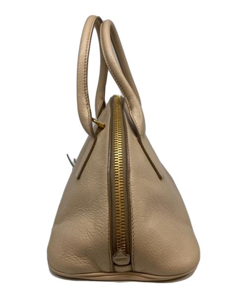 MIU MIU（ミュウミュウ）MIU MIU (ミュウミュウ) MADRAS 2WAYハンドバッグ ベージュの古着・服飾アイテム