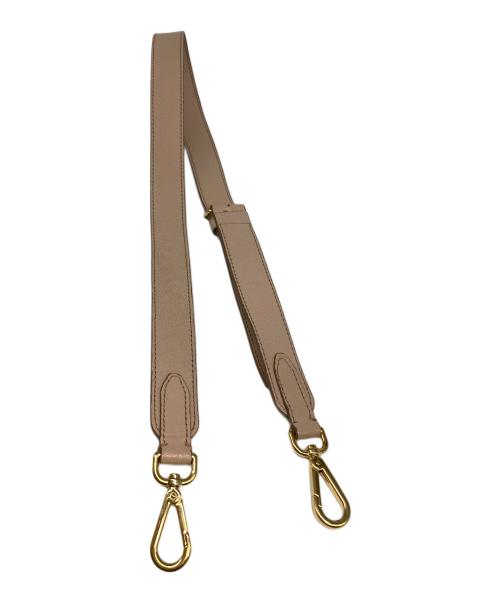 MIU MIU（ミュウミュウ）MIU MIU (ミュウミュウ) MADRAS 2WAYハンドバッグ ベージュの古着・服飾アイテム