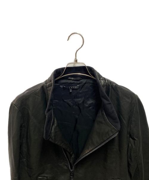 theory（セオリー）theory (セオリー) ライダースジャケット ブラック サイズ:Ｓの古着・服飾アイテム